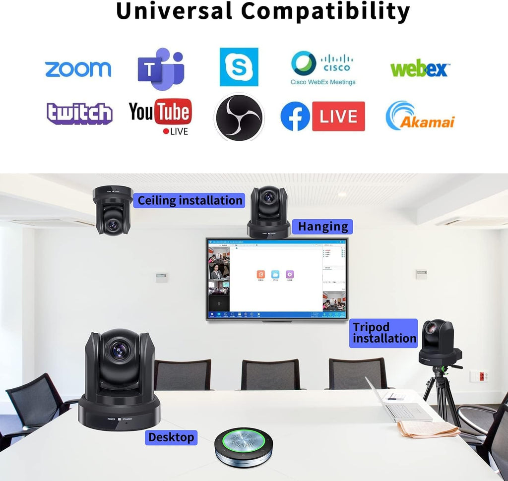 1080P Wide Angle USB PTZ Camera U510905