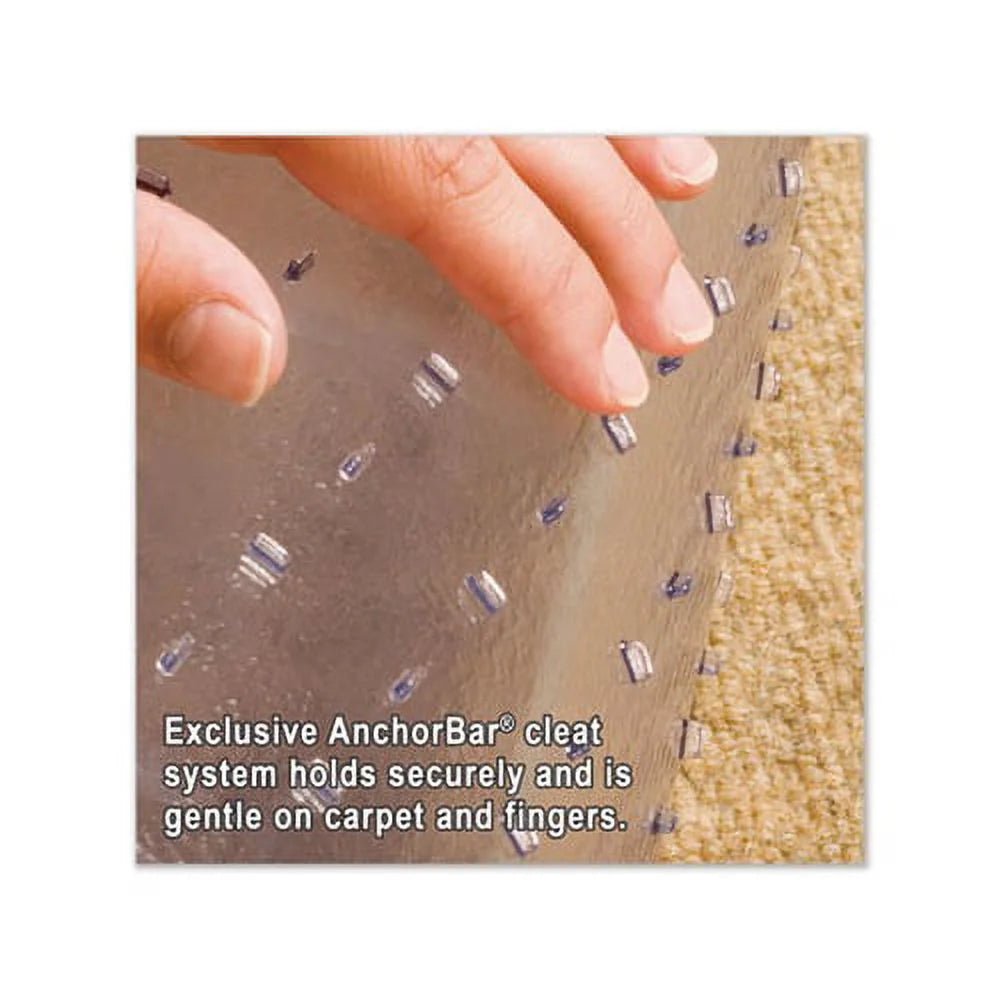 Clear Chair Mat for Medium Pile Carpet with Lip 45 x 53 D580