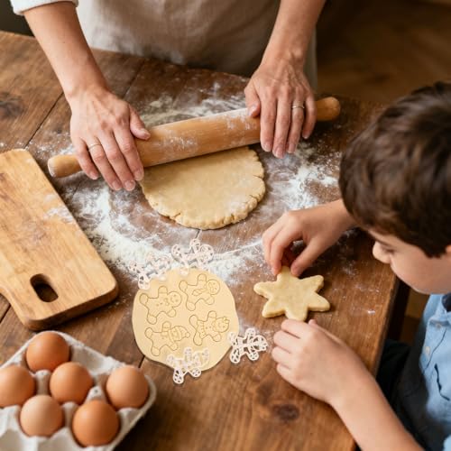 4 Pcs Large Gingerbread Man Cookie Cutter Set Q9930
