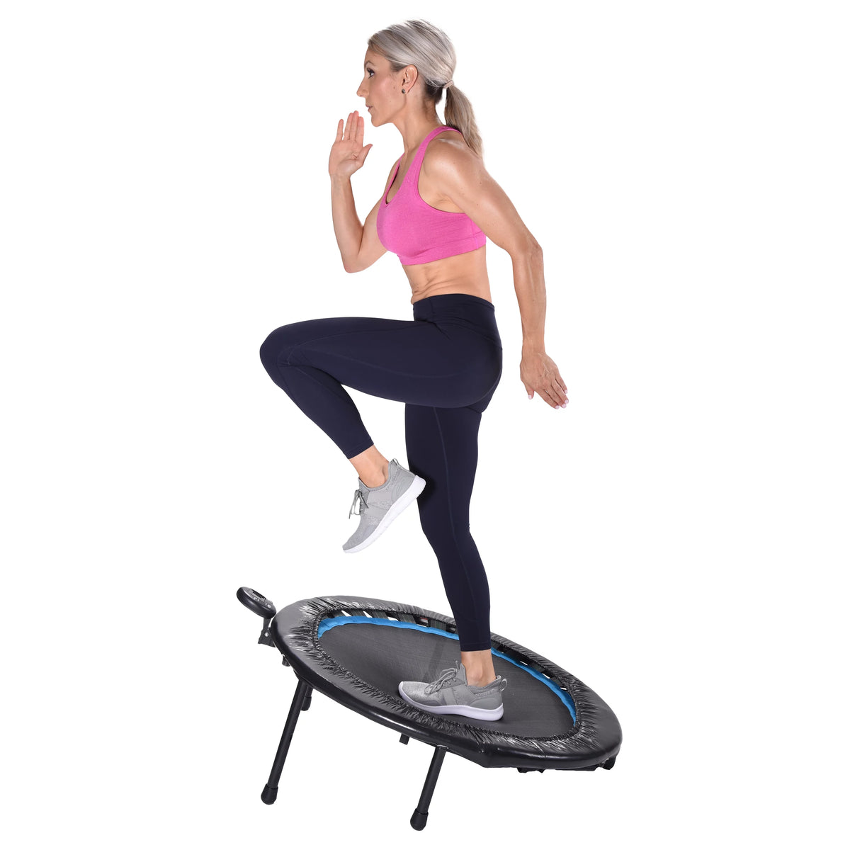Black Trampoline with Monitor Y35922