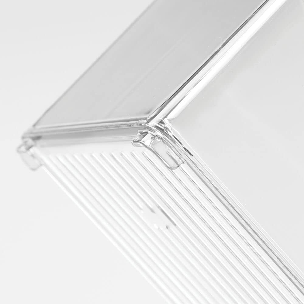 Clear Plastic Storage Basket Bin with Handles H3390
