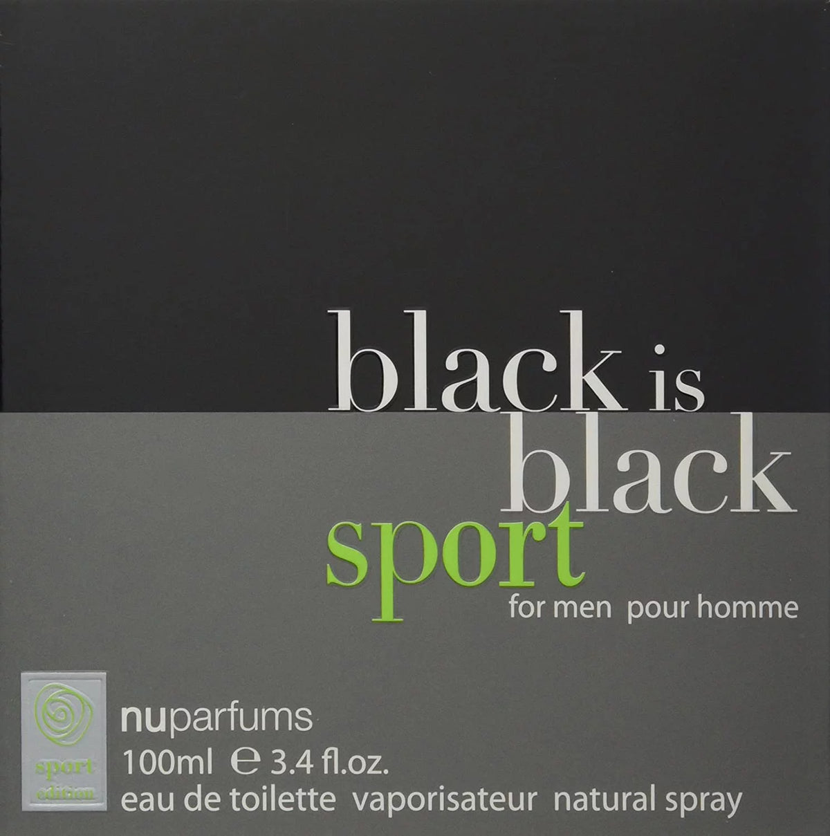 Black Is Black Sport Eau de Toilette 3.4 oz B582470