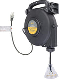 40 Ft 12/3 Retractable Extension Cord Reel with 3 Outlets T334