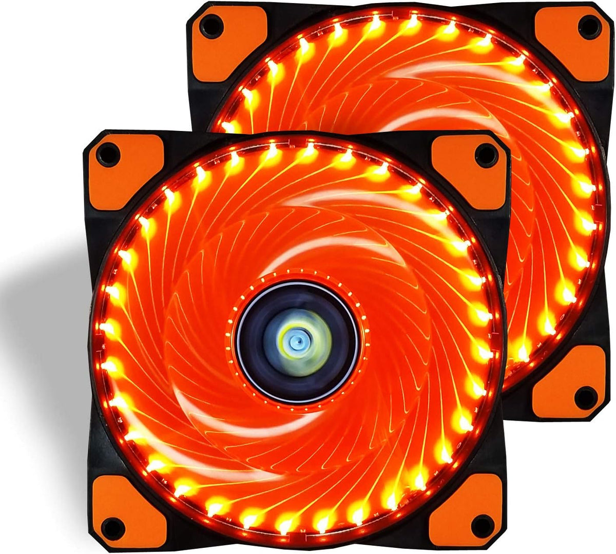 Blue 3 Pcs 120mm LED Case Fan D38189
