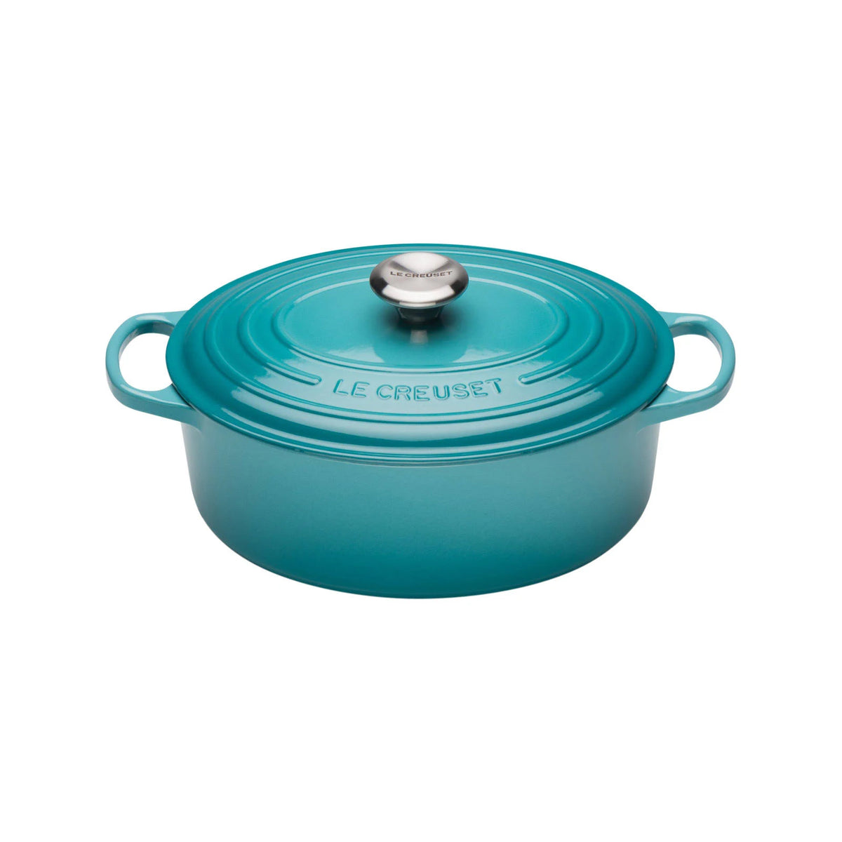 Cast Iron Oval Casserole 31 Cm Teal G1320