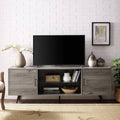Slate Grey Mid-Century TV Console Y504