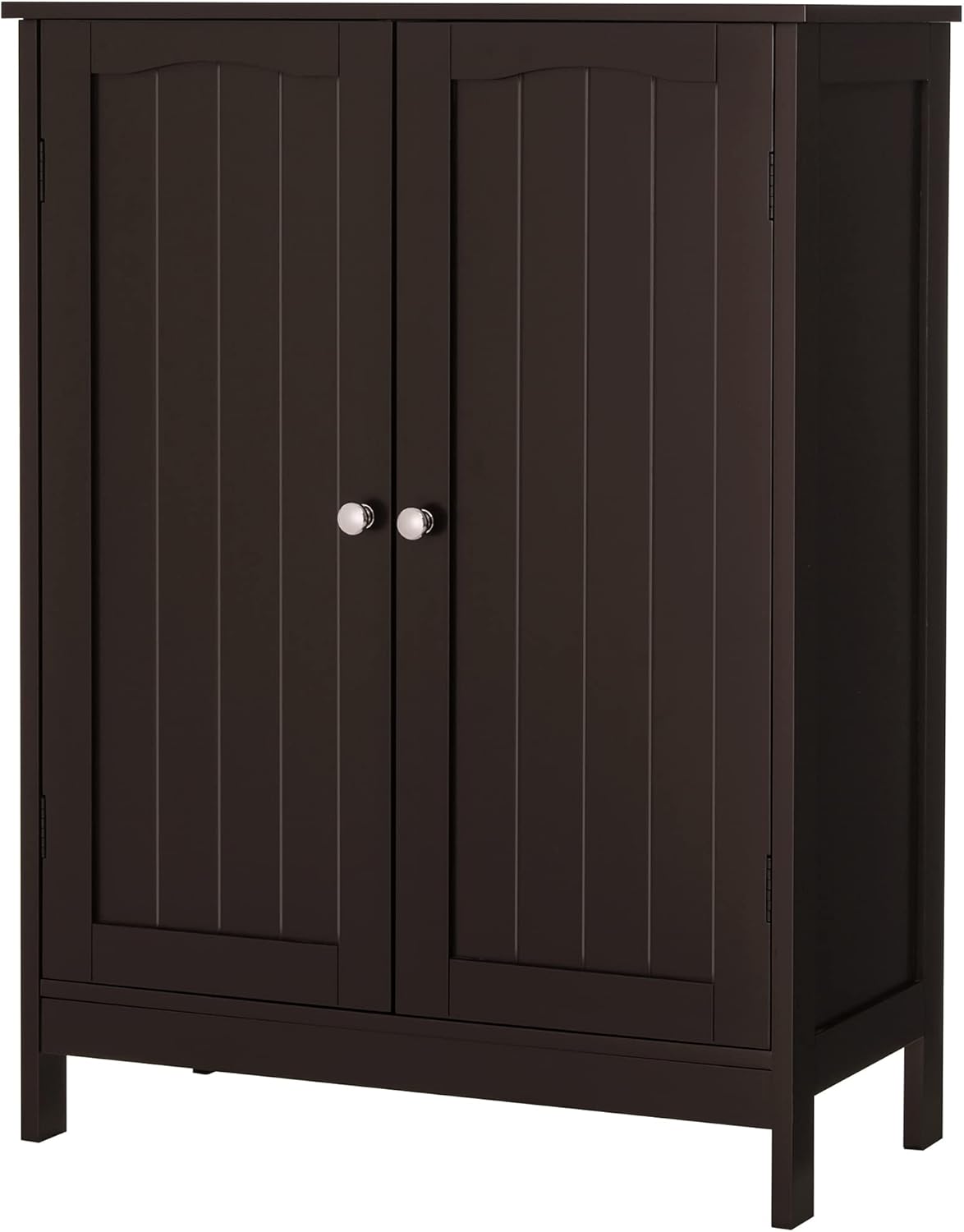 Espresso 2 Door 2 Shelf Floor Storage Cabinet R76205