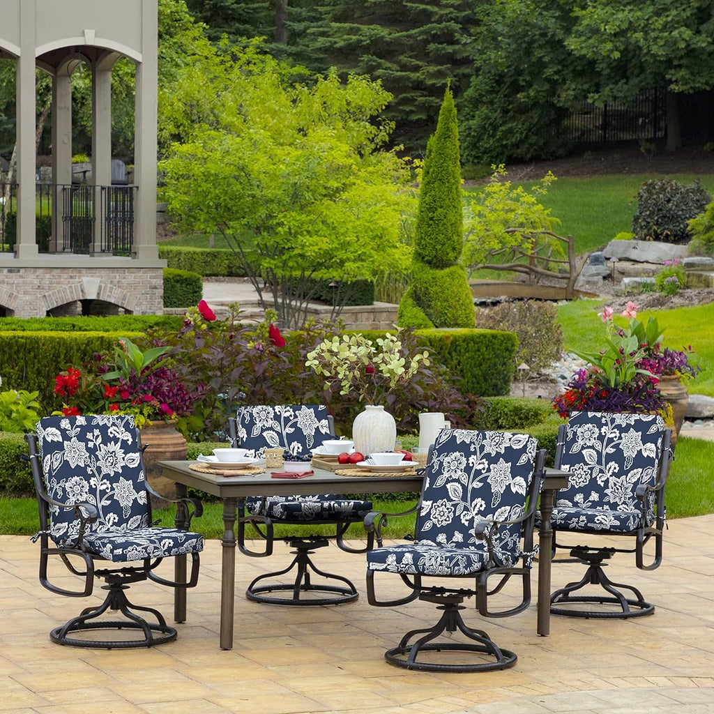 Sapphire Blue Outdoor Dining Chair Cushion 20 X 20 M267