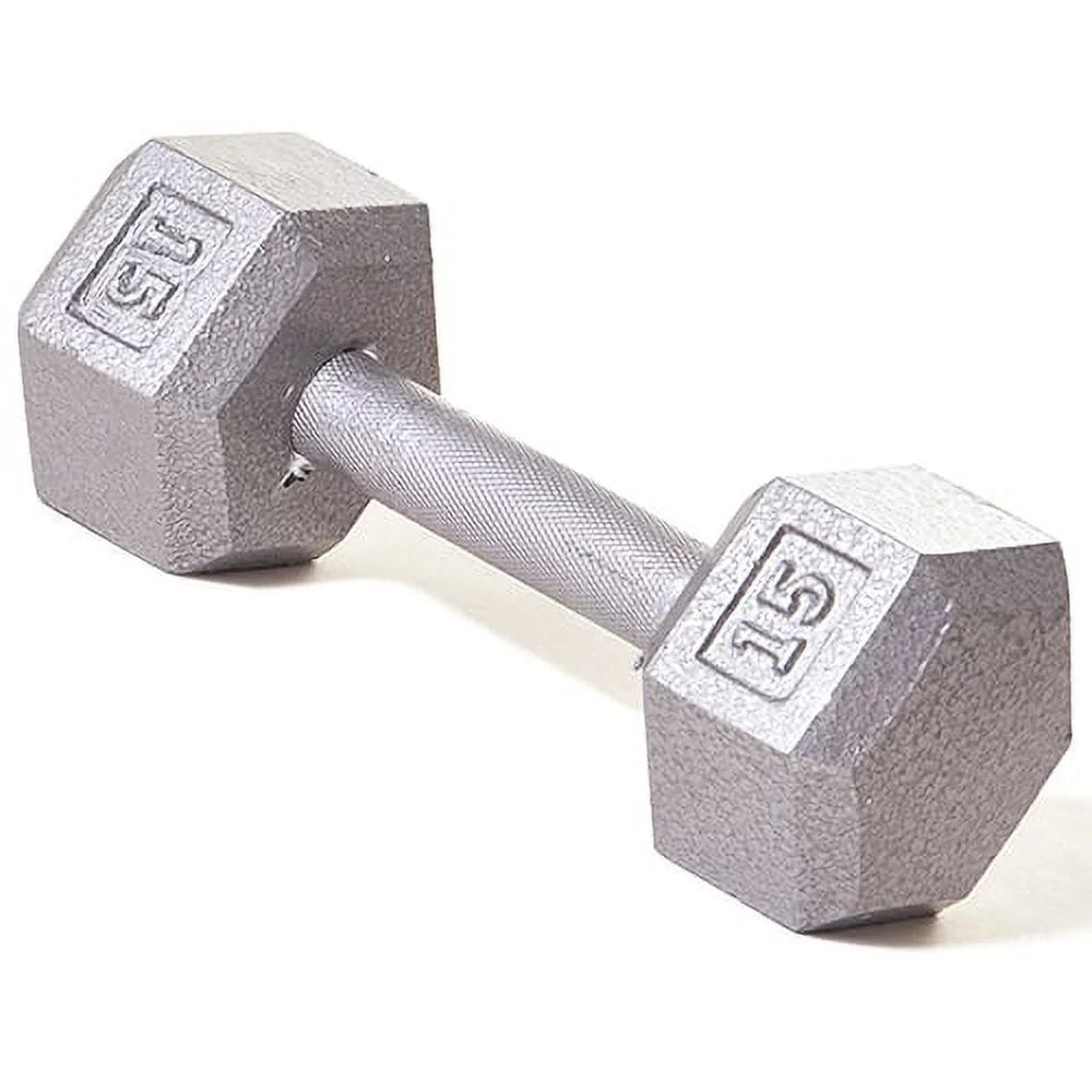 Solid Cast-Iron Hex Dumbbell T747
