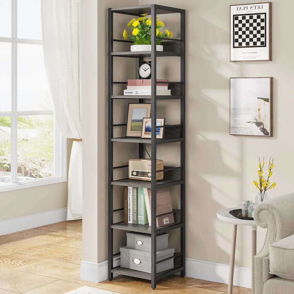 75" 6 Tier Narrow Bookshelf G6620