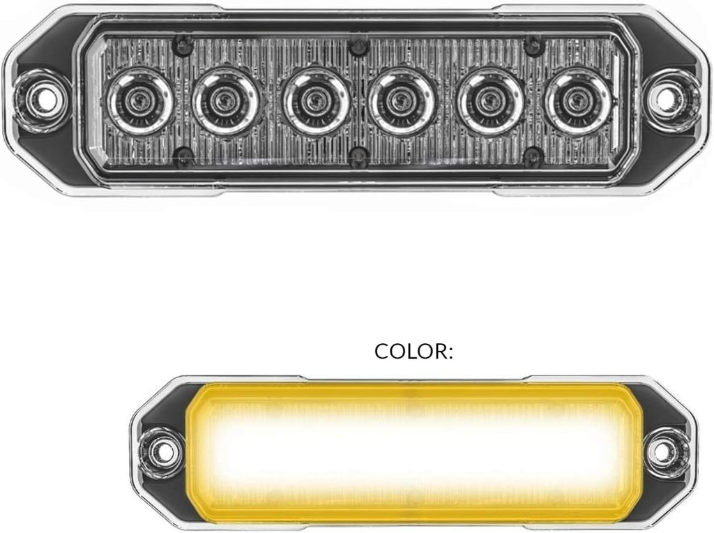 Red/Blue 18W LED Strobe Light, Pack of 2 B690