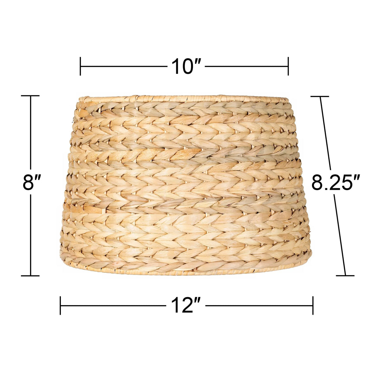 Set of 2 Woven Seagrass Drum Lamp Shades Z60618