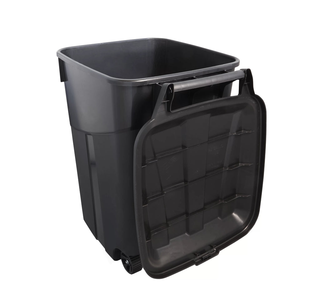 45 Gallon Wheeled Heavy Duty Plastic Garbage Can D4349