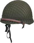 WW2 US Army M1 Helmet Steel Shell with Net Canvas Chin Strap Cat Eye Band W895048