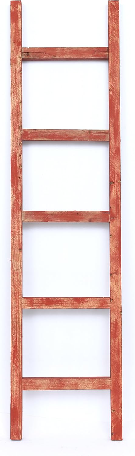 Rustic Decorative Ladder 5 ft Recycled Reclaimed Wood M13731