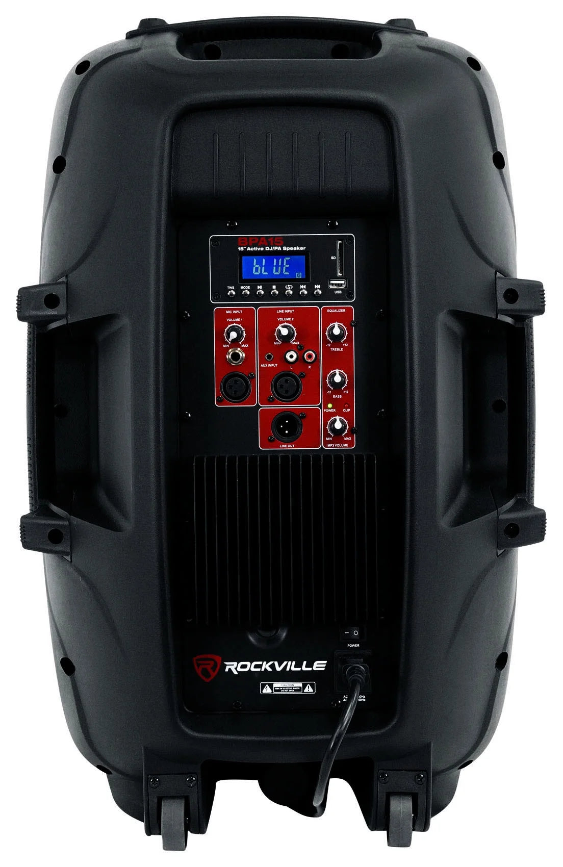 15" 1600w Active PA/DJ Speakers with Mixer, Mic, Stands, Cables, Bag S587261