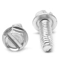 1/4-20 x 1 3/4 Coarse Thread Cutting Screw Slotted Hex Washer Head Zinc Plated K935673