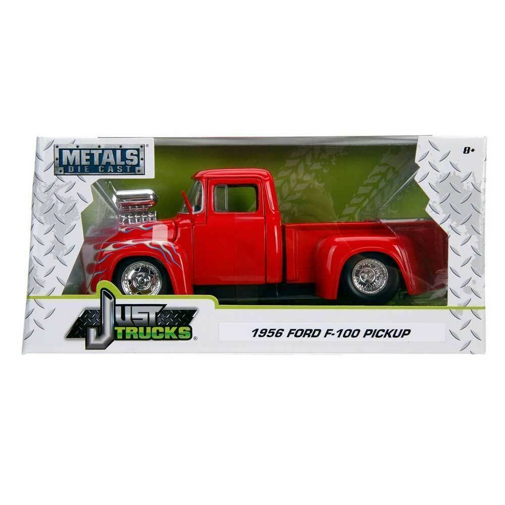 Glossy Red with Flames 1/24 Diecast Model Car T655