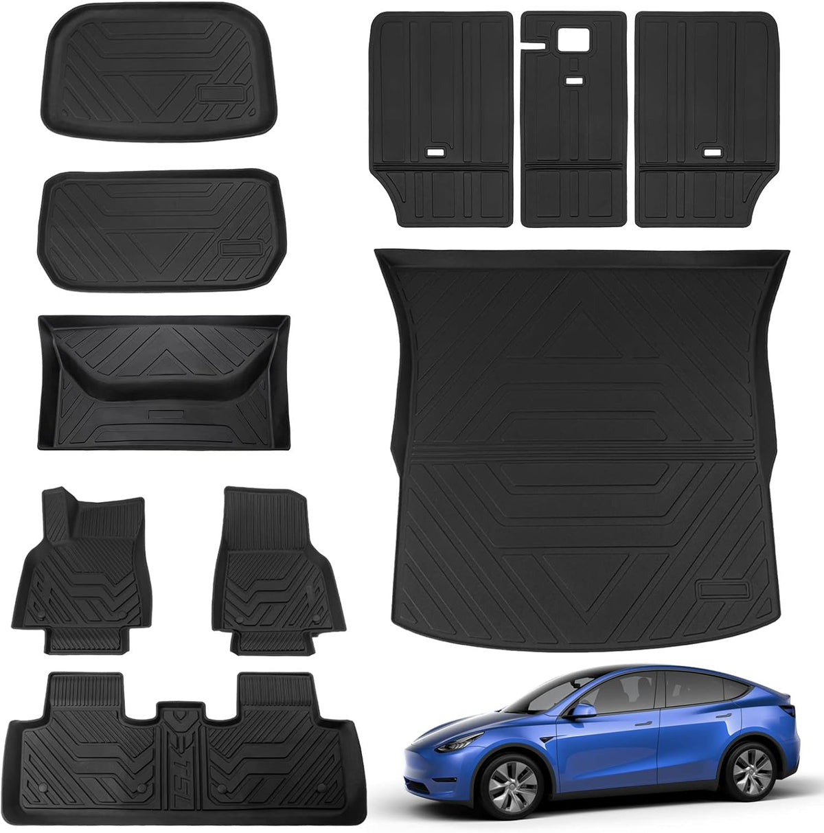 Tesla Model Y Trunk Mat Floor Mats Cargo Liner 5-Seater B223982