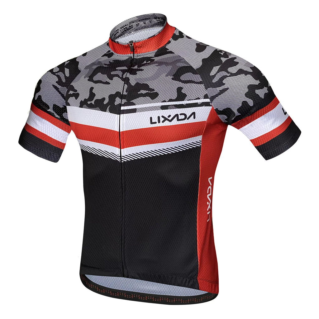 Short Sleeve Cycling Jersey and Padded Bib Shorts Set T83661