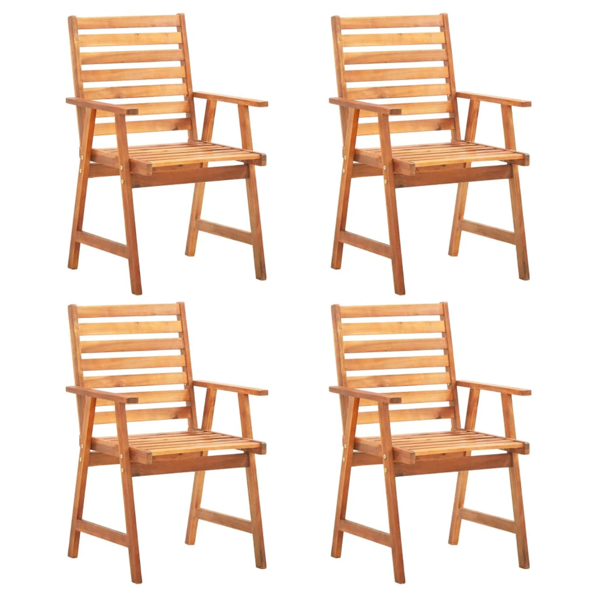 Set of 5 Acacia Wood Patio Dining Set E1392