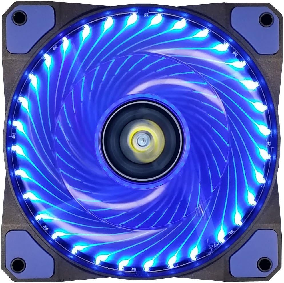 Blue 3 Pcs 120mm LED Case Fan D38189