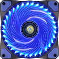 Blue 3 Pcs 120mm LED Case Fan D38189