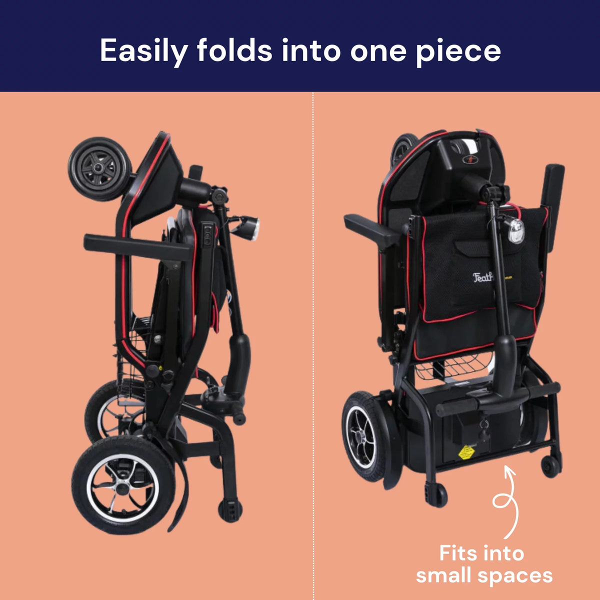 Foldable Electric Wheelchair Scooter 37 lbs O853807