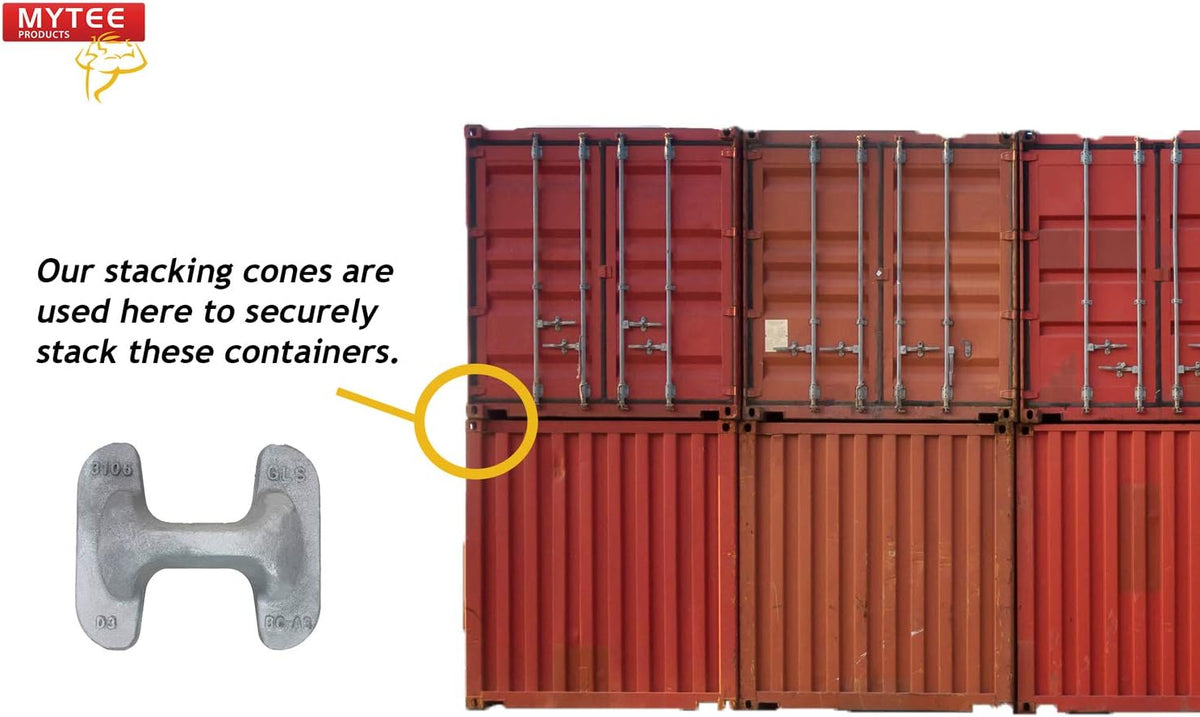 4 Pack Forged Steel Shipping Container Stacking Cone D405
