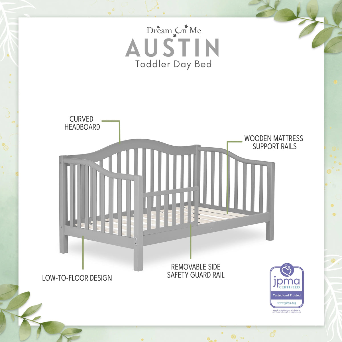 Pebble Grey Toddler Day Bed L98399