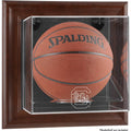 Brown Framed Wall-Mountable Basketball Display Case P2022