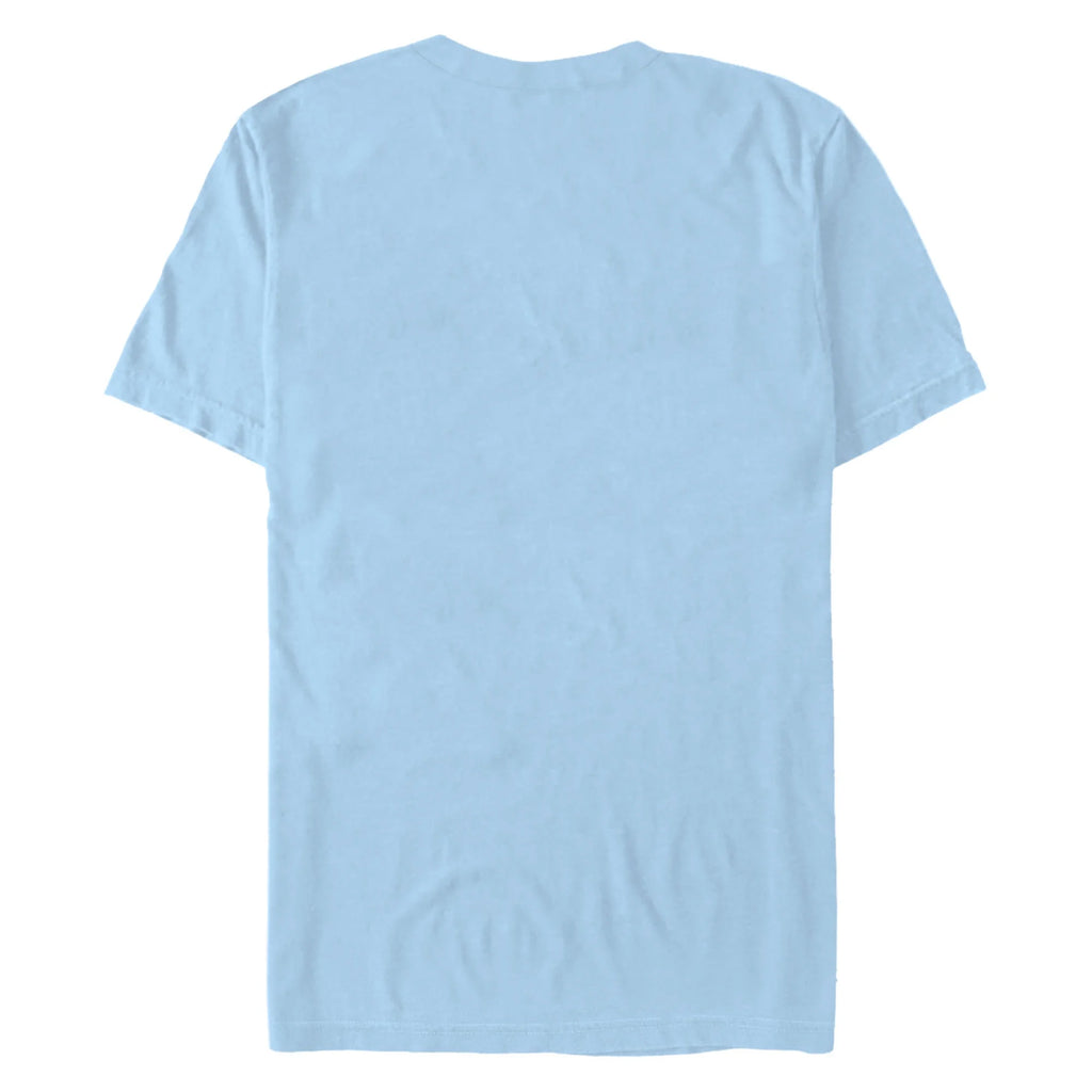 Men's Graphic Tee Light Blue 2X Large A11027