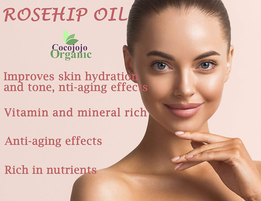 100% Pure Unrefined Cold Pressed Rosehip Oil - 32 Oz J49948