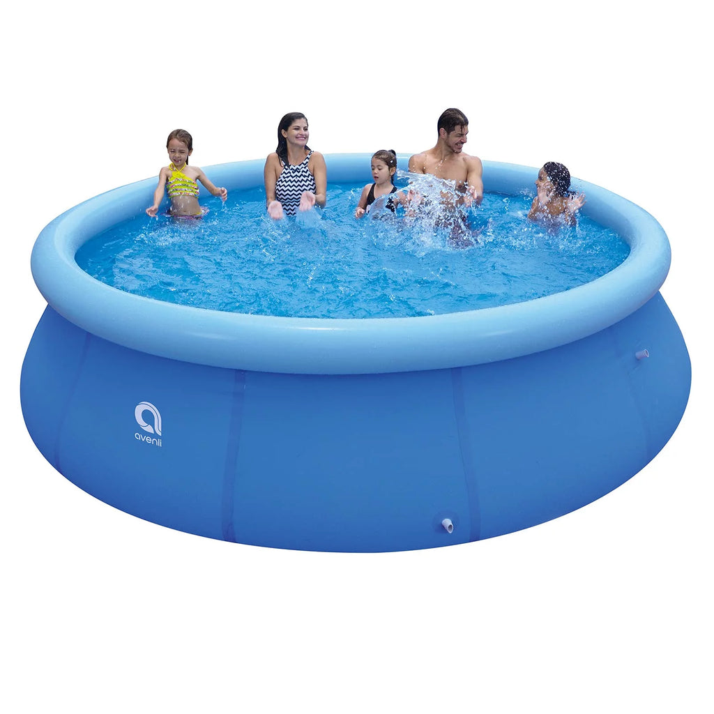 Inflatable Top Ring Round Pool Blue 10 ft x 30 in S95659
