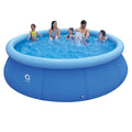 Inflatable Top Ring Round Pool Blue 10 ft x 30 in S95659
