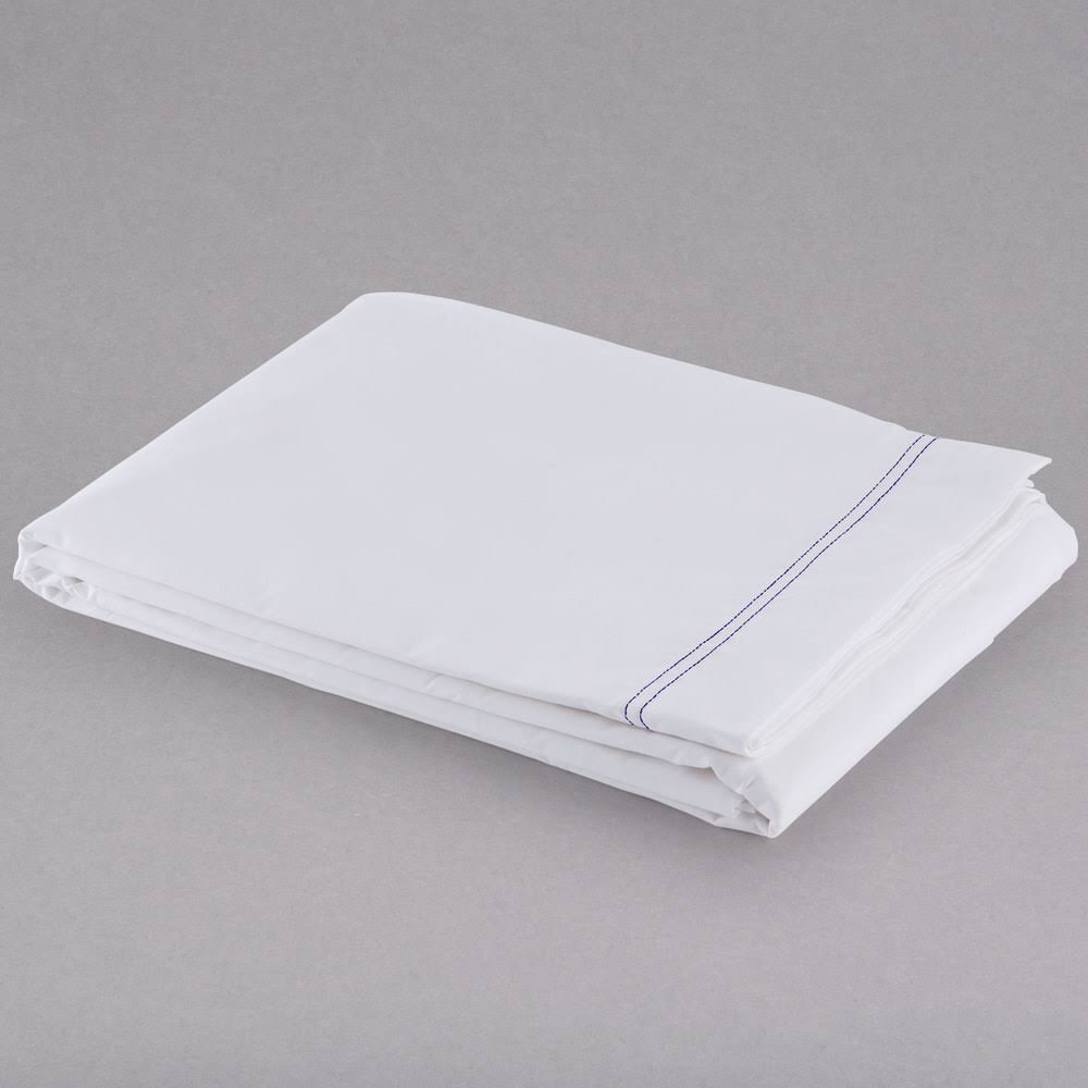 White Full Flat Bed Sheets T19341