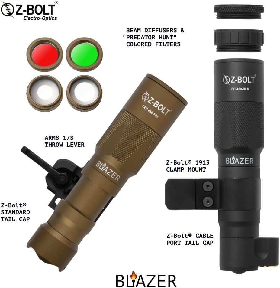 Blazer LEP White Light Illuminator & Flashlight with Rail Clamp Mount G379683