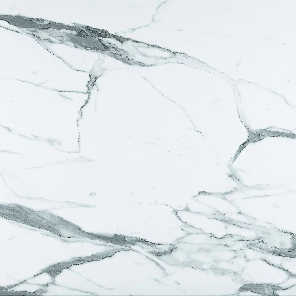 36" Diameter White Marble Indoor/Outdoor Table Top I87976