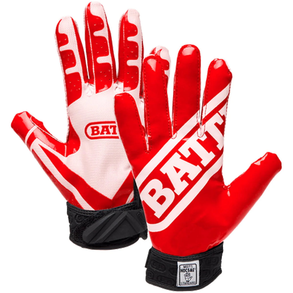 Red/White Ultra-Stick Football Gloves D41666