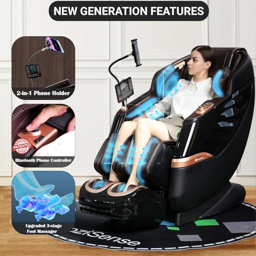 Full Body Zero Gravity SL-Track Shiatsu Massage Chair with Heat V906383
