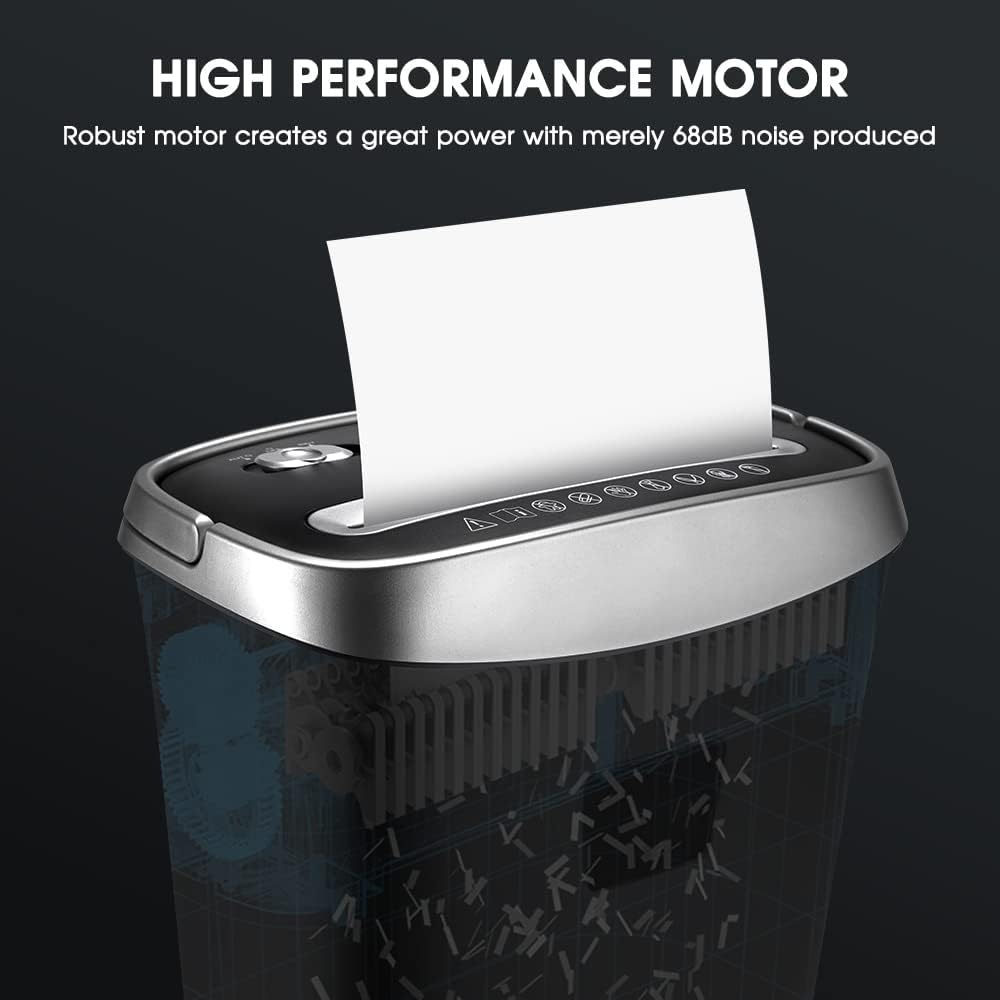 8-Sheet Cross-Cut Paper and Credit Card Shredder, 3.96 Gallon E349