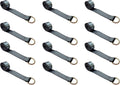 2.5 oz x 10 ft D-Ring Lasso Strap Tie Down (Yellow, 10 - Pack) T85737