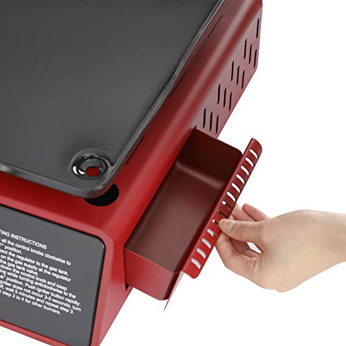 24-Inch 3-Burner Portable Table Top Gas Grill Griddle M538