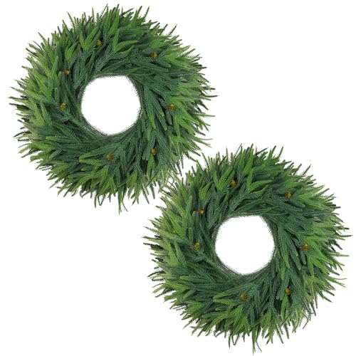 24 Inch Christmas Wreath 2 Pack L82326