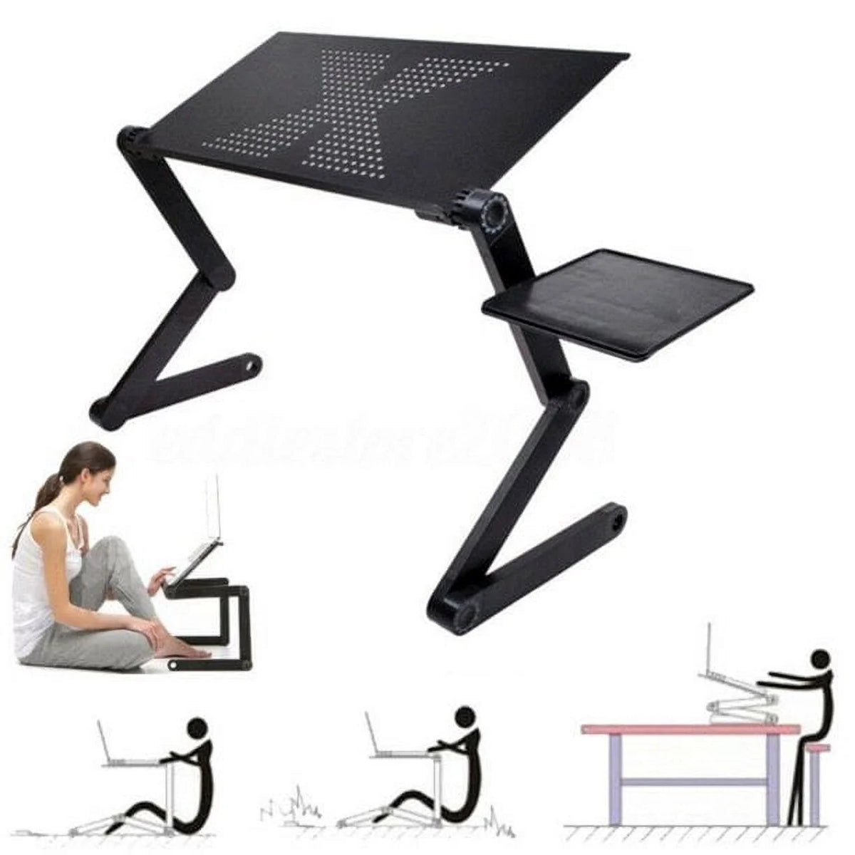 Adjustable Foldable Laptop Desk Bed Table L42327