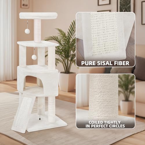 Grey Cat Tree with Scratching Post W16451