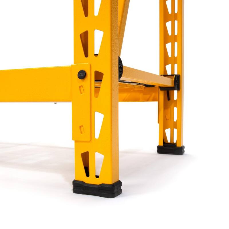 Yellow 3-Tier Wire Steel Shelving Unit E19123