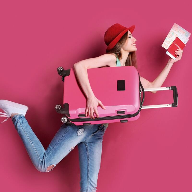 Pink 8-Wheel Hardcase Spinner Carry-On G92051