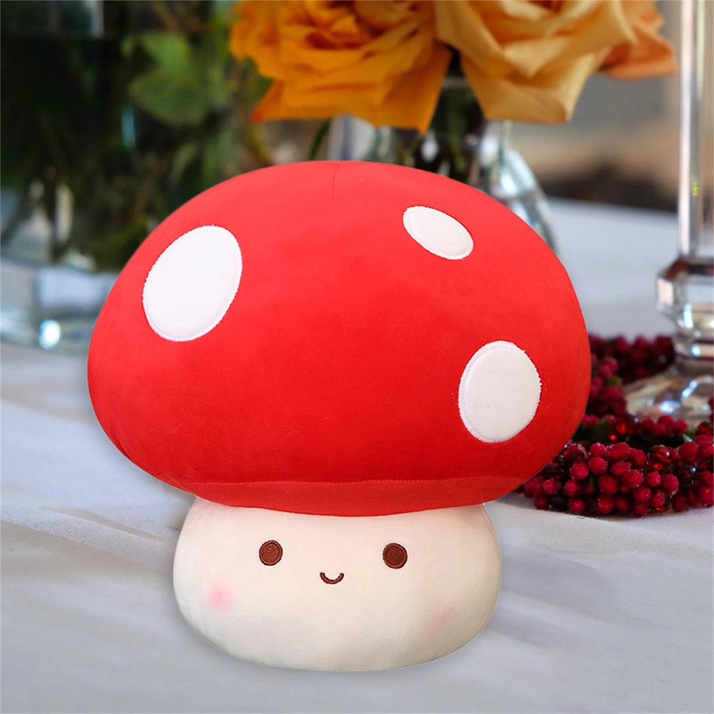 Mushroom Plush Stuffed Animal Pillow 9 12 inch H473