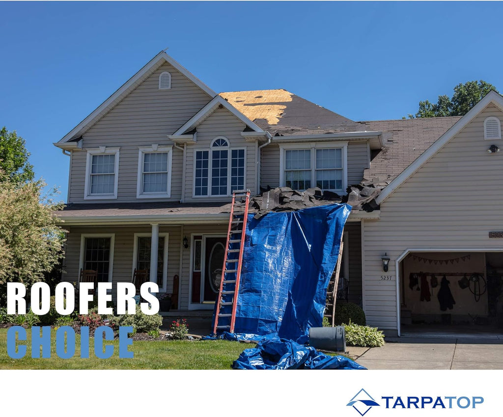 Blue Waterproof Poly Tarp E19901